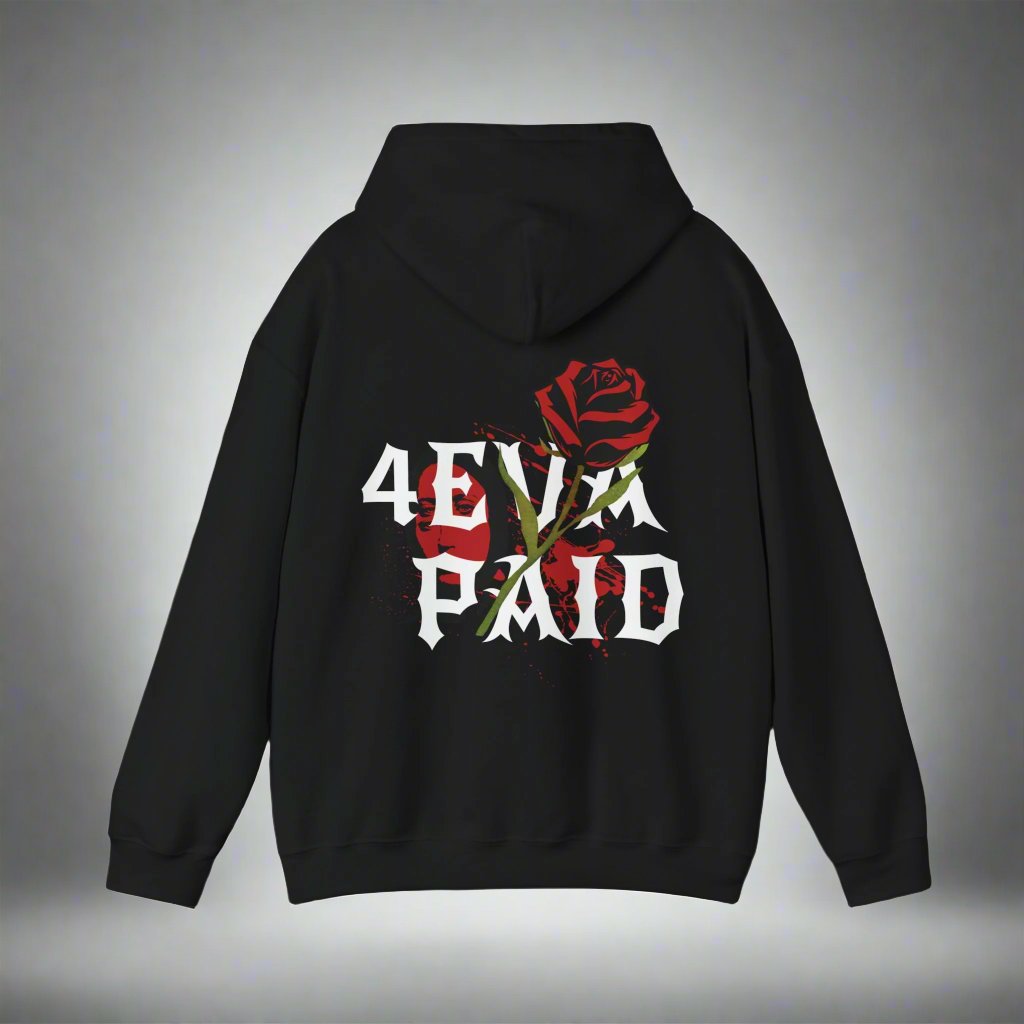 4EVAPAID "Rose Skull" Hoodie